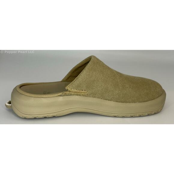 Women's Size 6 Khaki Canvas Clog Mule Slip On Comfort Shoe by Soft Science - Picture 1 of 12
